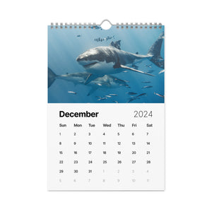 Euanart - Great White Shark Wall calendar (2024)