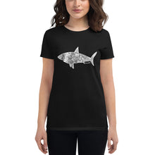 Load image into Gallery viewer, Women's Shark Art T-shirt