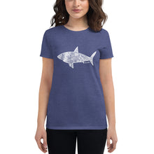 Load image into Gallery viewer, Women's Shark Art T-shirt