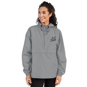 Be A Shark Embroidered Champion Packable Jacket