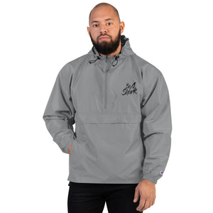 Be A Shark Embroidered Champion Packable Jacket
